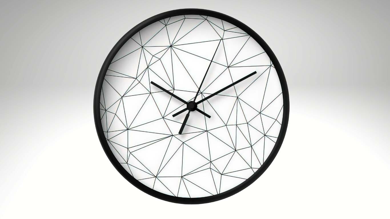 Geometric Style Wall Clock