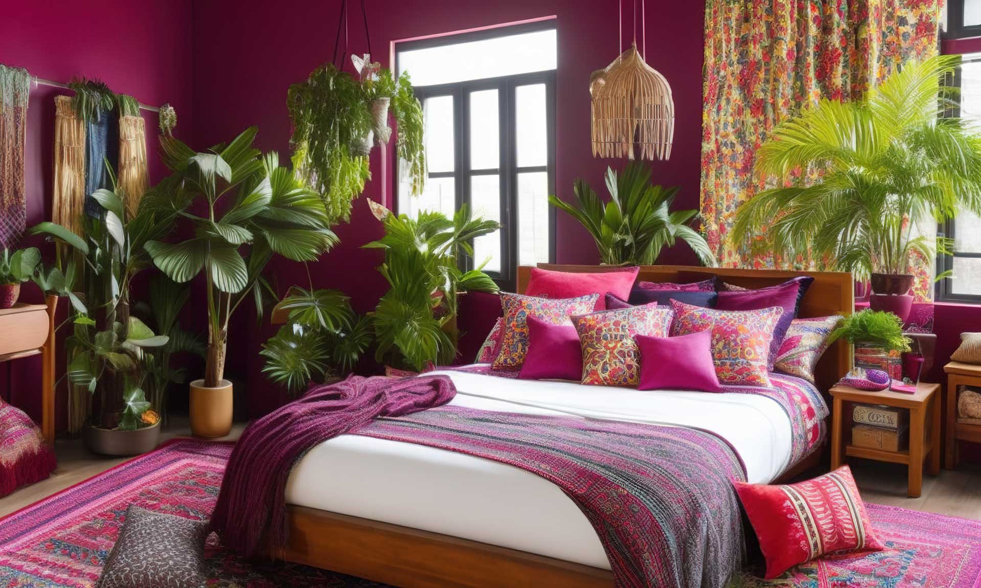 A Maximalist Bohemian Bedroom Oasis 1