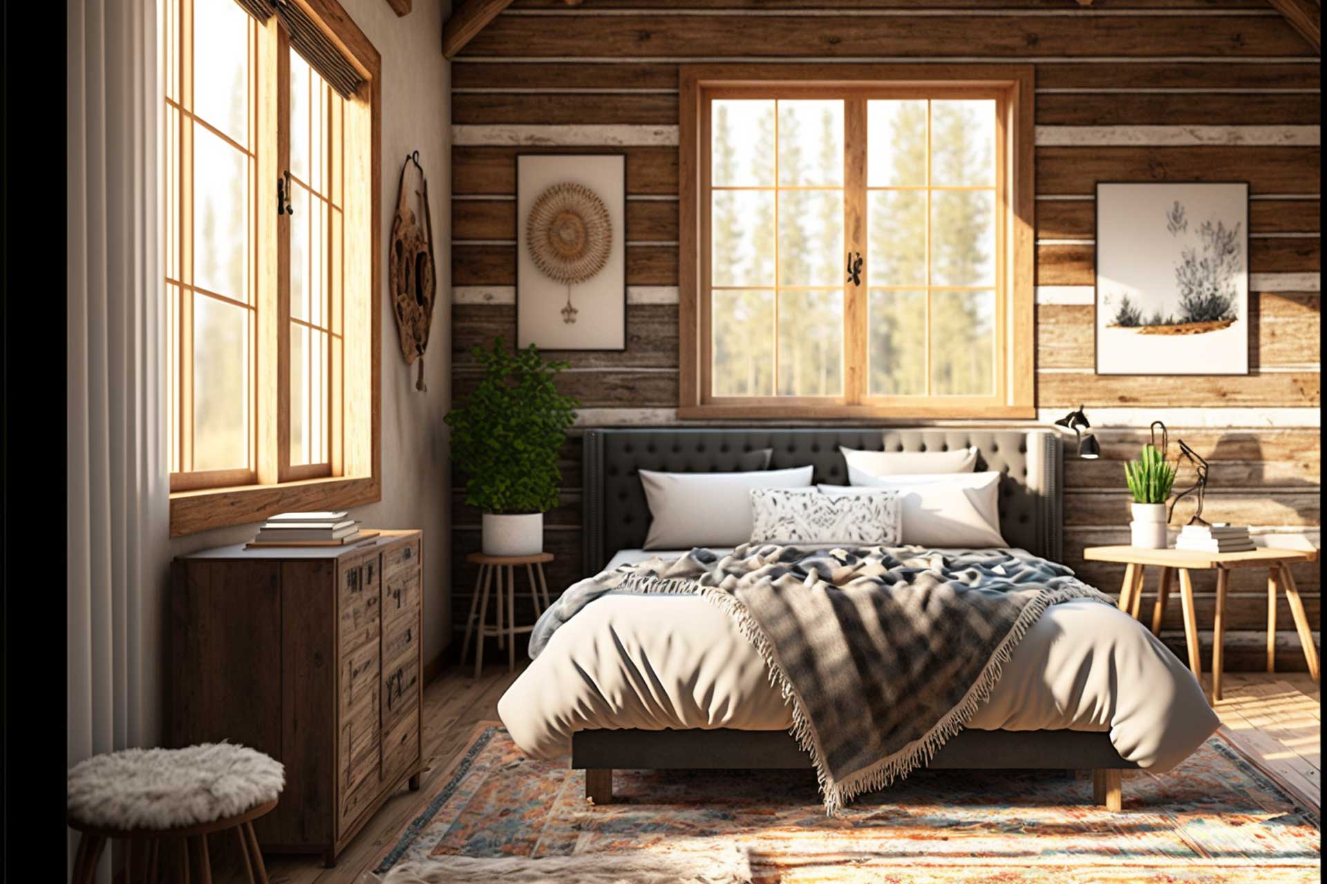 Cozy And Rustic Minimalist Bedroom