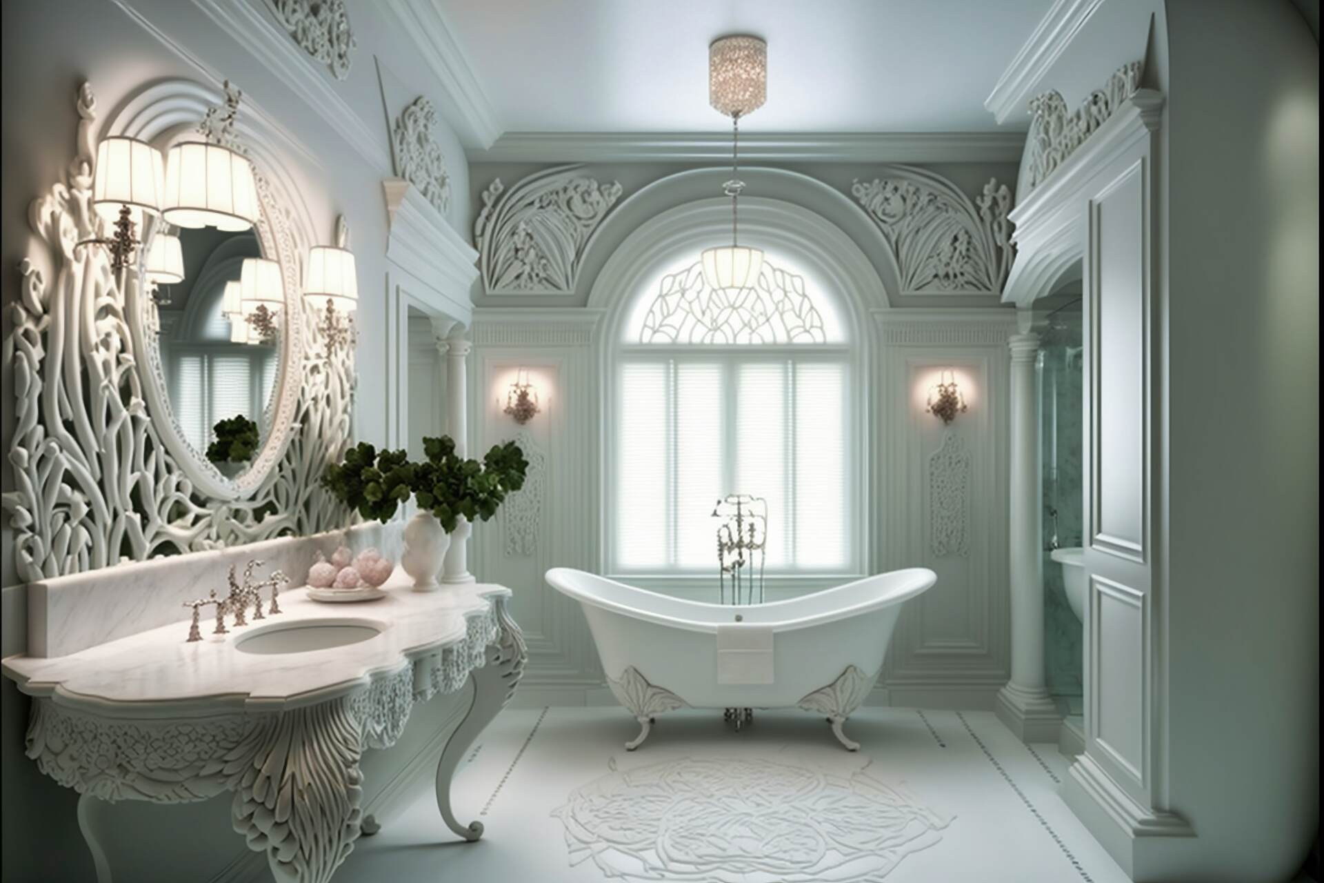 A Marble Masterpiece Art Nouveau Bathroom