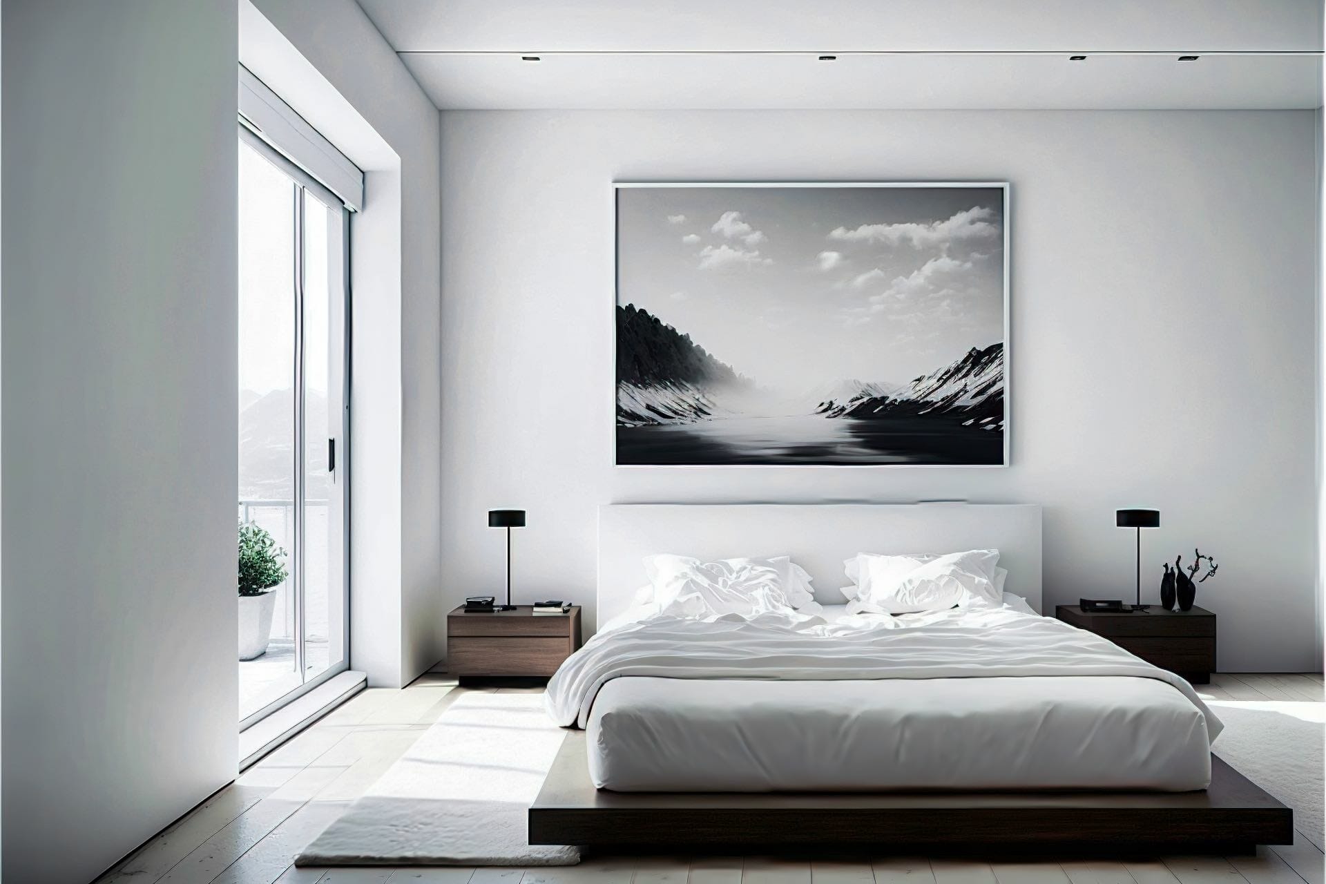 All White Modern Bedroom U