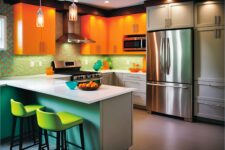 bright and colorful kitchen