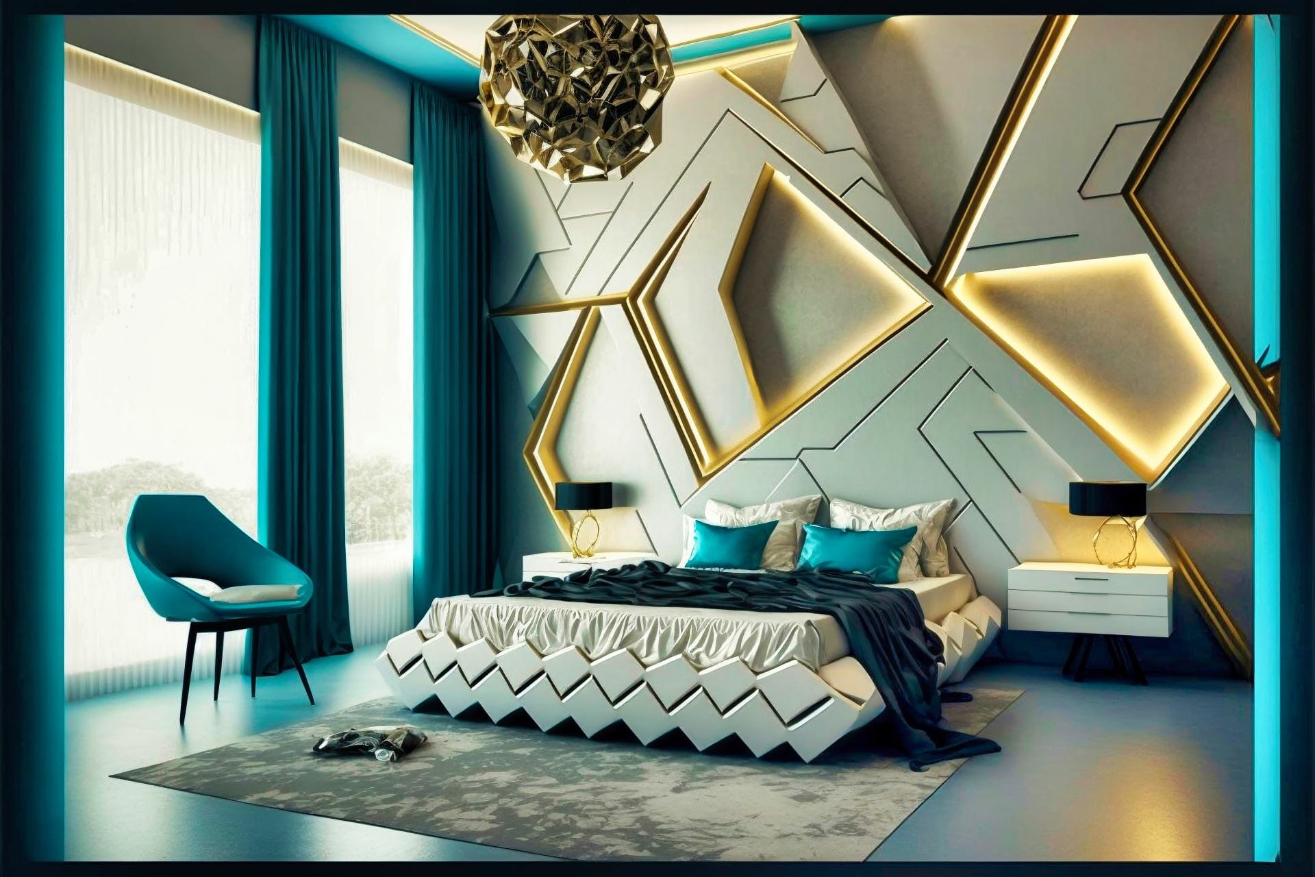 Cutting Edge Futuristic Modern Bedroom Upscale