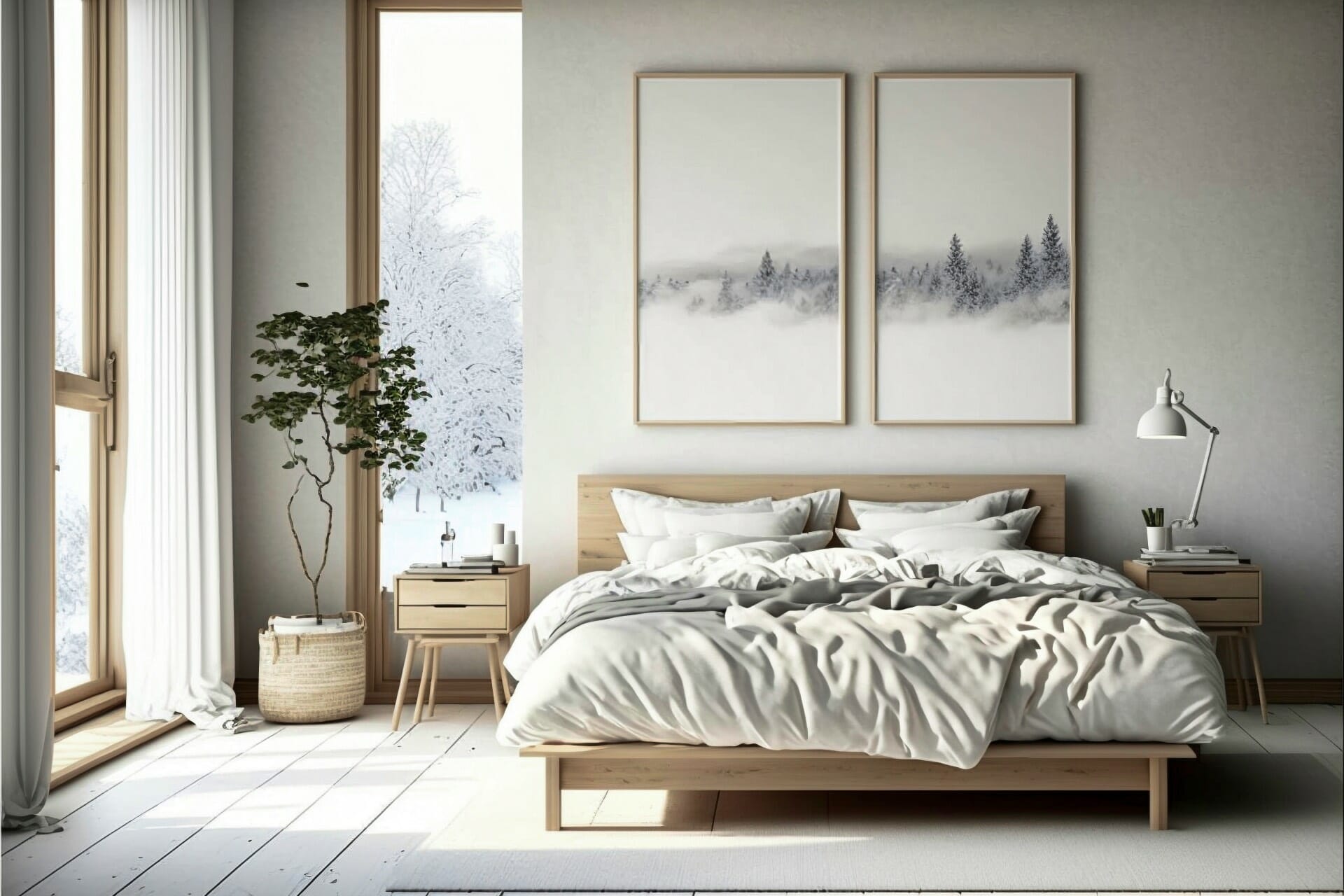 Scandinavian Inspired Retreat In This Modern Bedroom Upscale