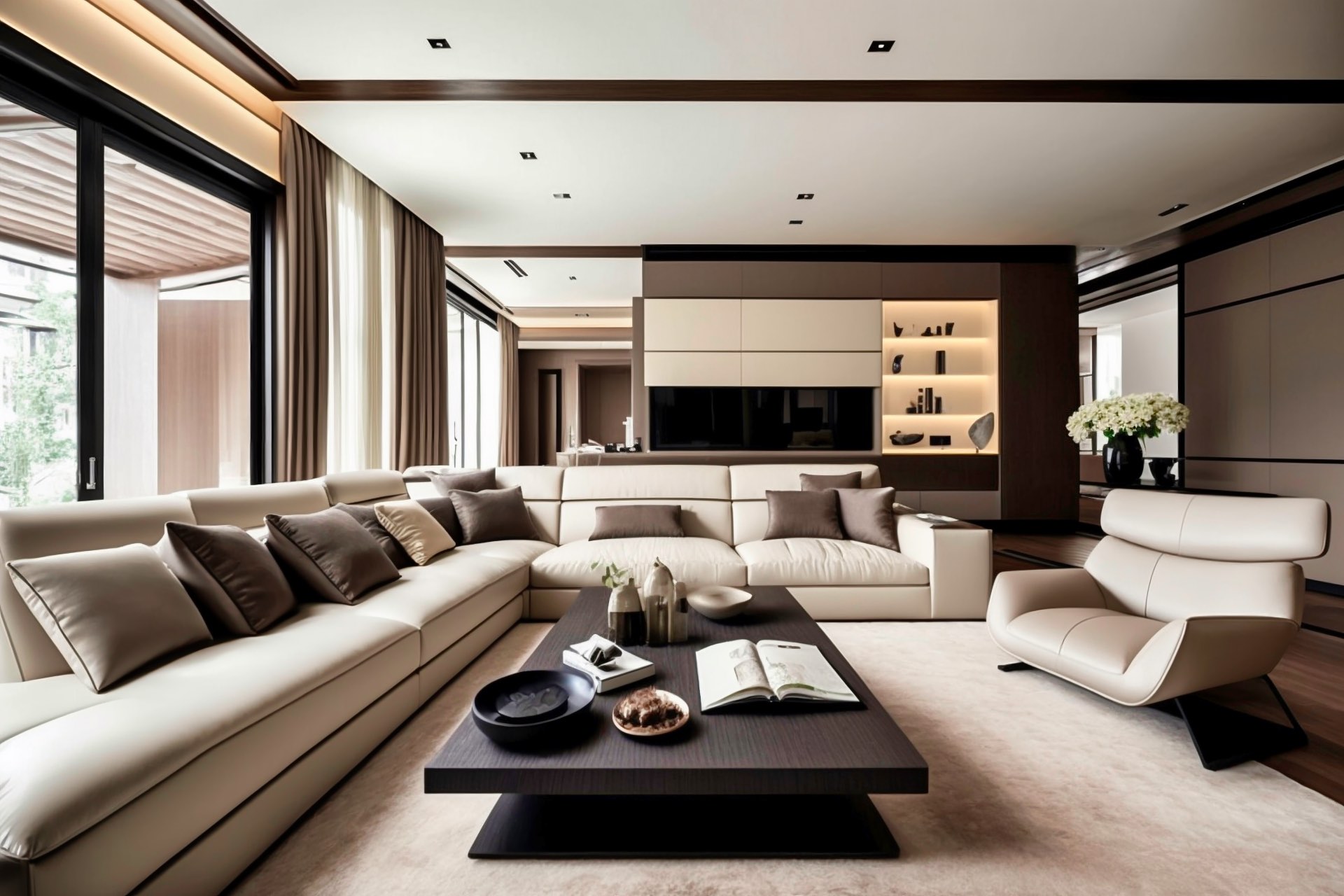 Giorgetti Furniture In High End Living Room