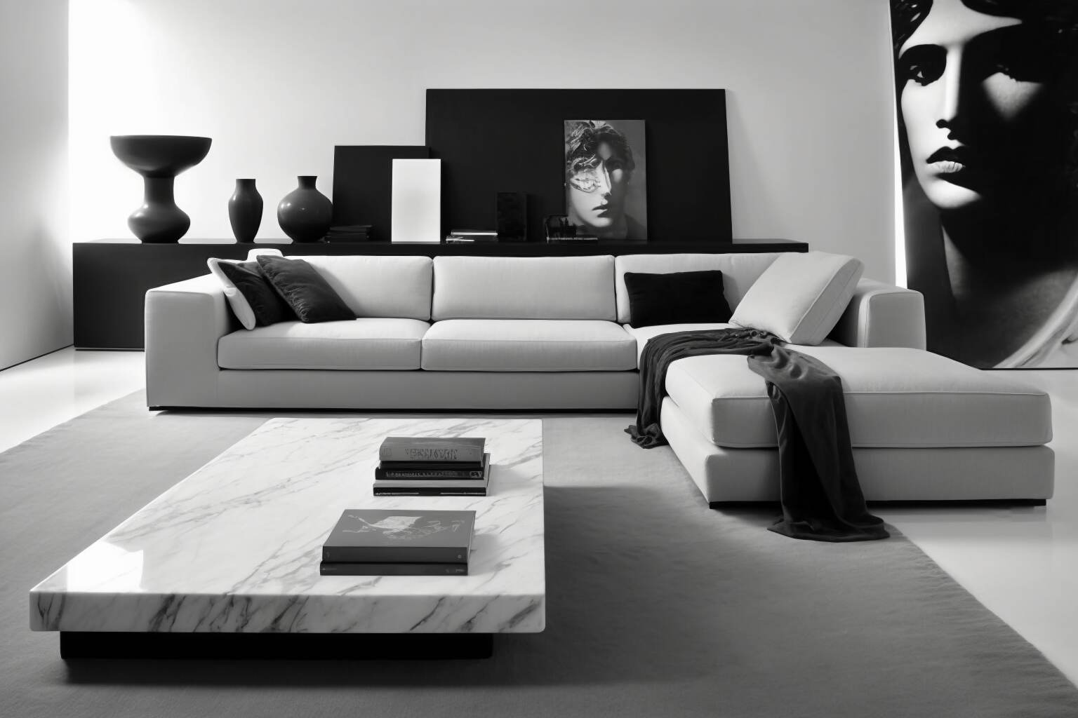 Italienischer Designer Mdf Italia Möbliertes Wohnzimmer