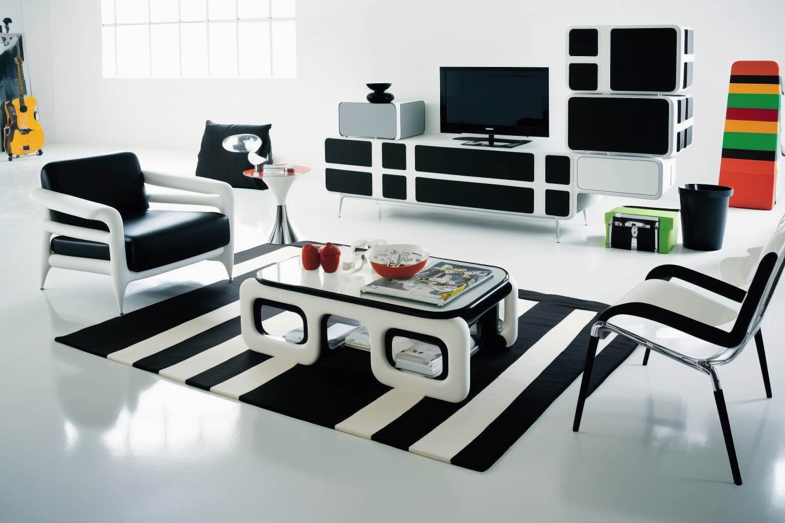 Italian Designer Magis Furnished Modern Living Room