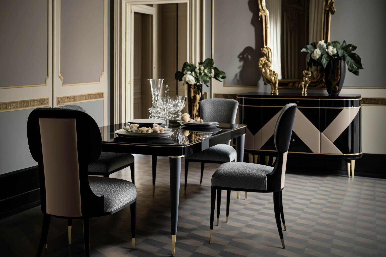 Chic Dining Room With Signorini Cocos Signature Furniture