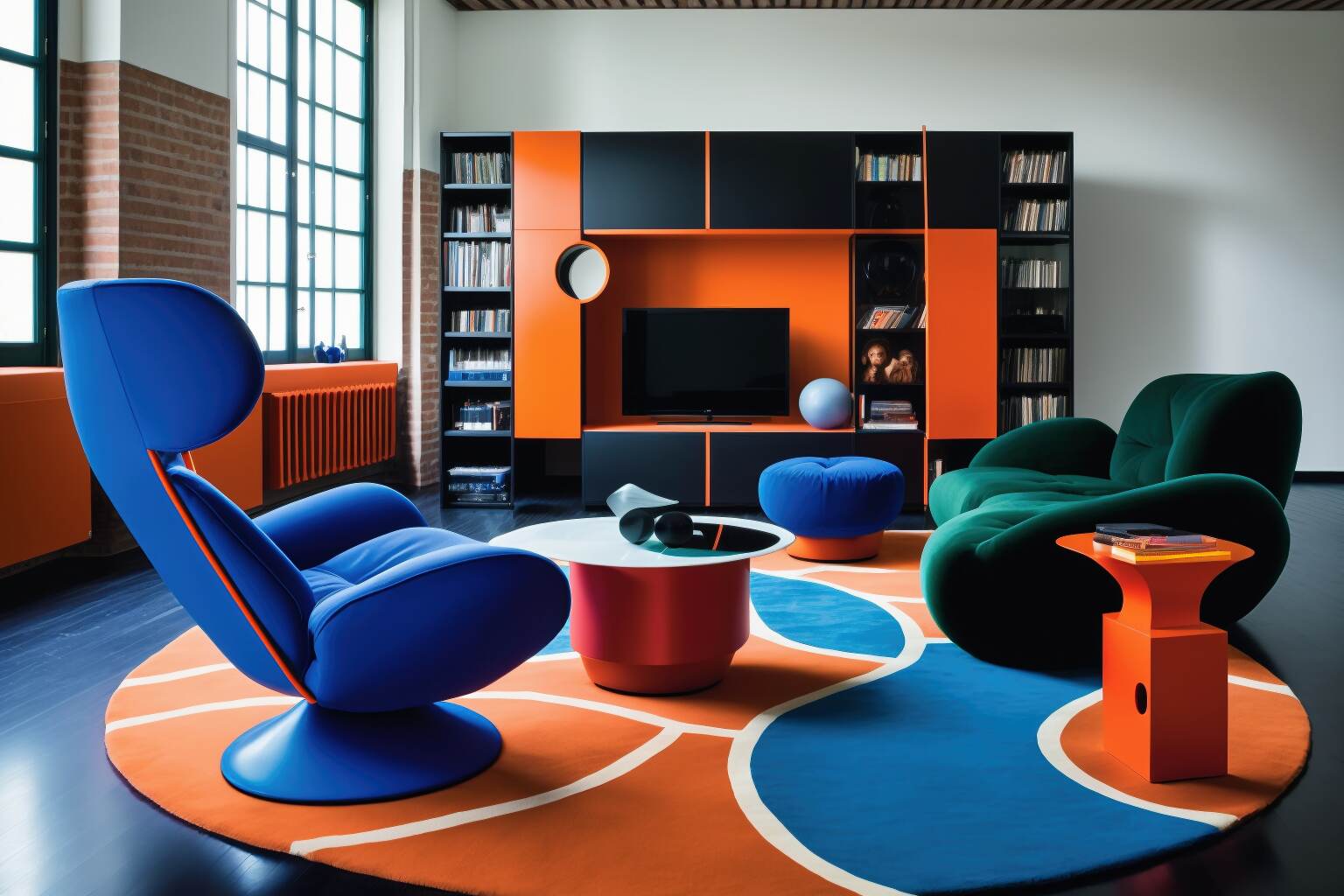 Modernes Wohnzimmer Mit Möbeln Von Cappellini