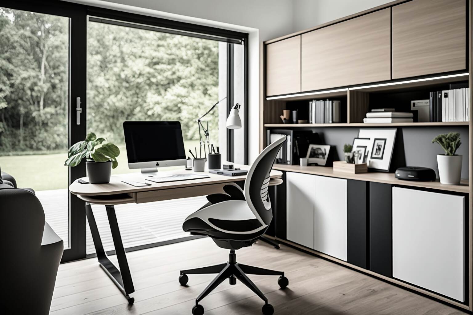 Sleek And Modern Italian Designer Tecno Furnished Home Office