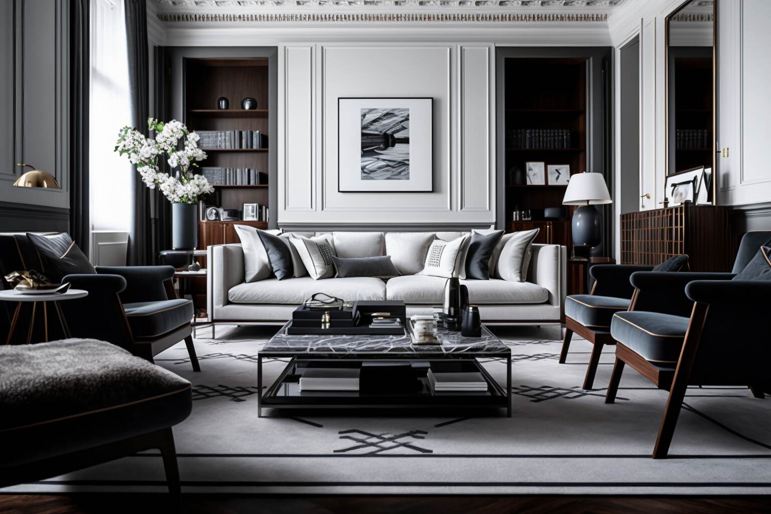 Tastefully Designed Living Room With Flexform Furnishings