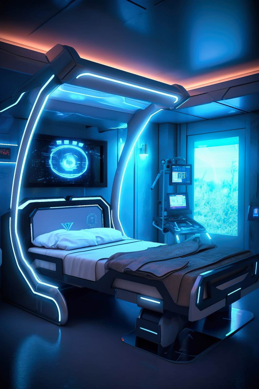 Cyberpunk Smart Sleep Laboratory