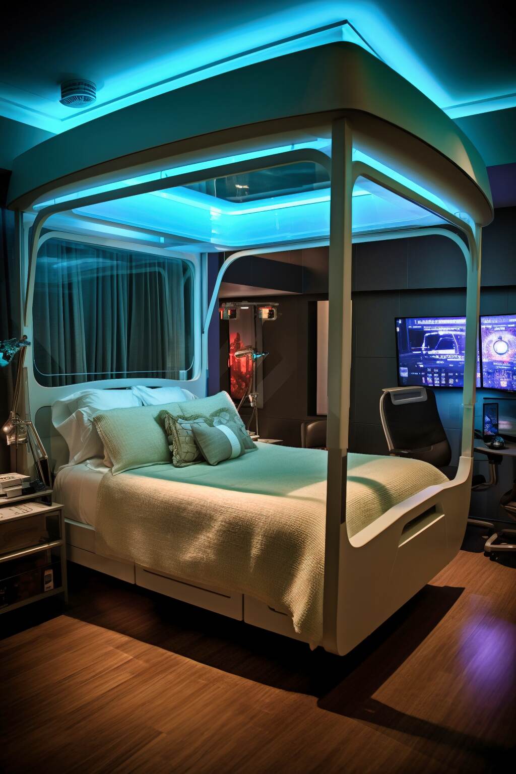 Cybernetic Canopy Smart Canopy Bed