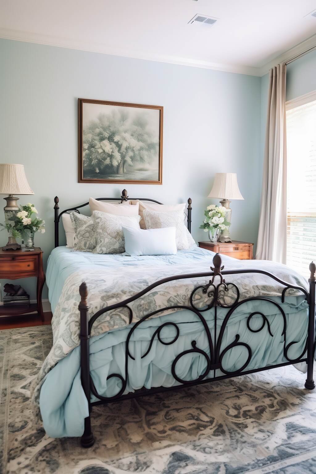 French Country Bohemian Bedroom
