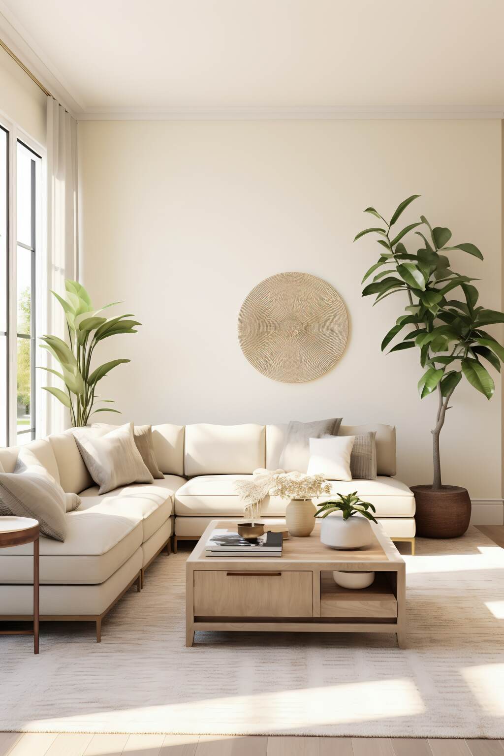 Modern Living Room Embraces Eco Friendly Decor