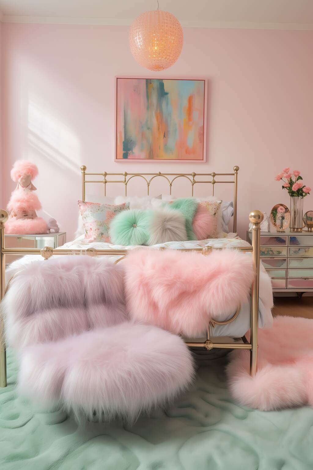 Bohemian Bedroom Features A Dreamy Color Scheme