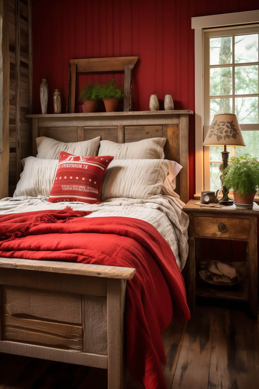 Cozy Bedroom Designed In A Cottage Style