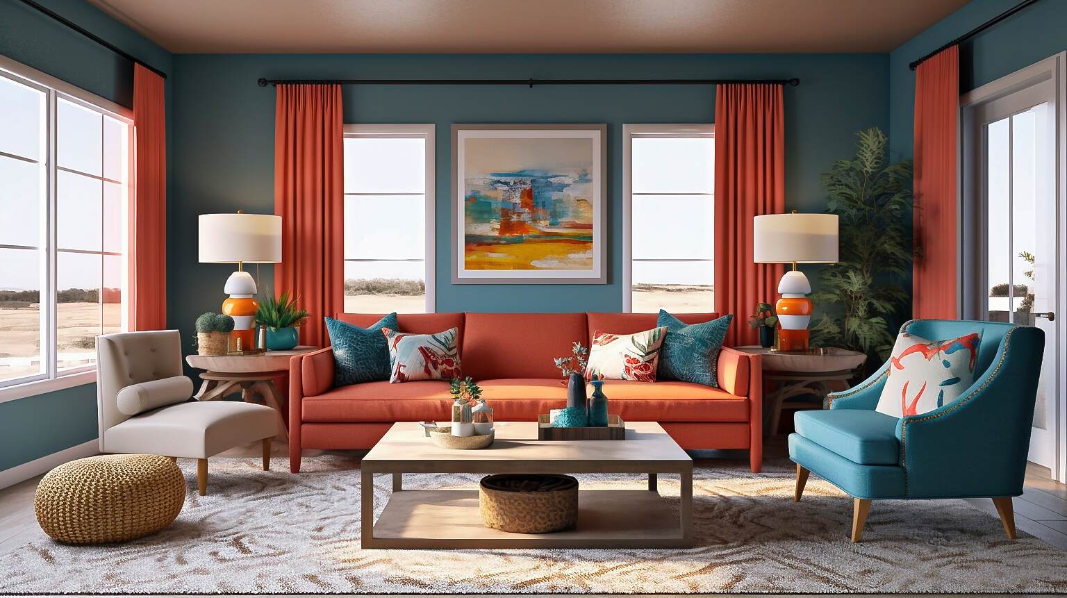 Image Of A Living Room That Showcases The Trend
