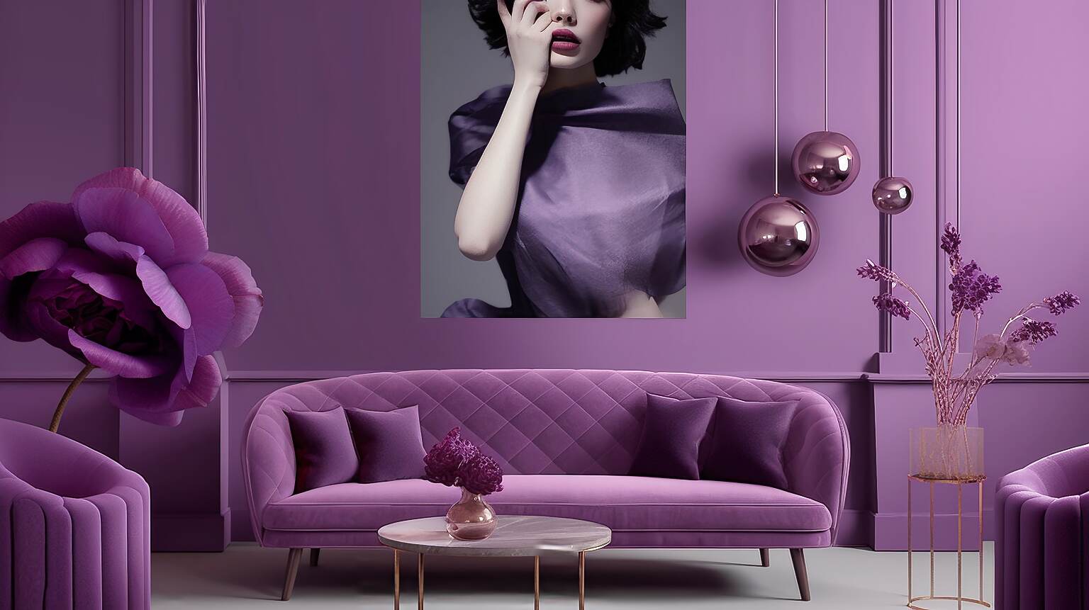 Image Showcasing The Color Trend Of Purple