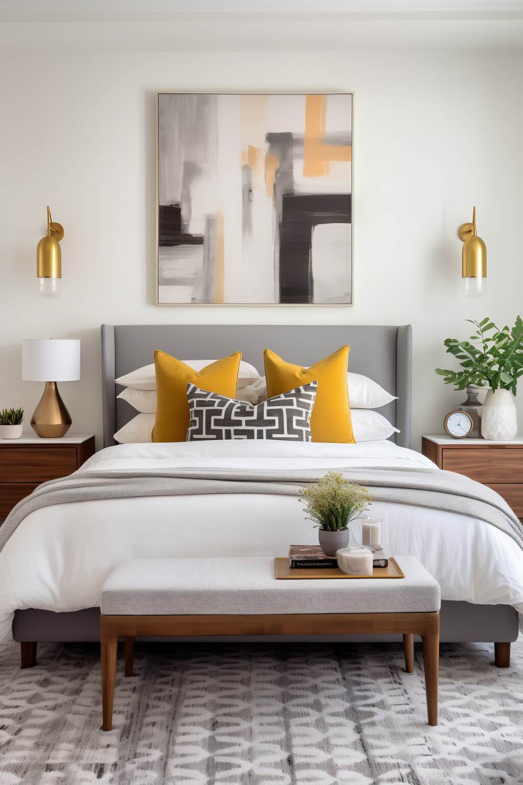 Modern Bohemian Bedroom Features A Sleek Color Scheme