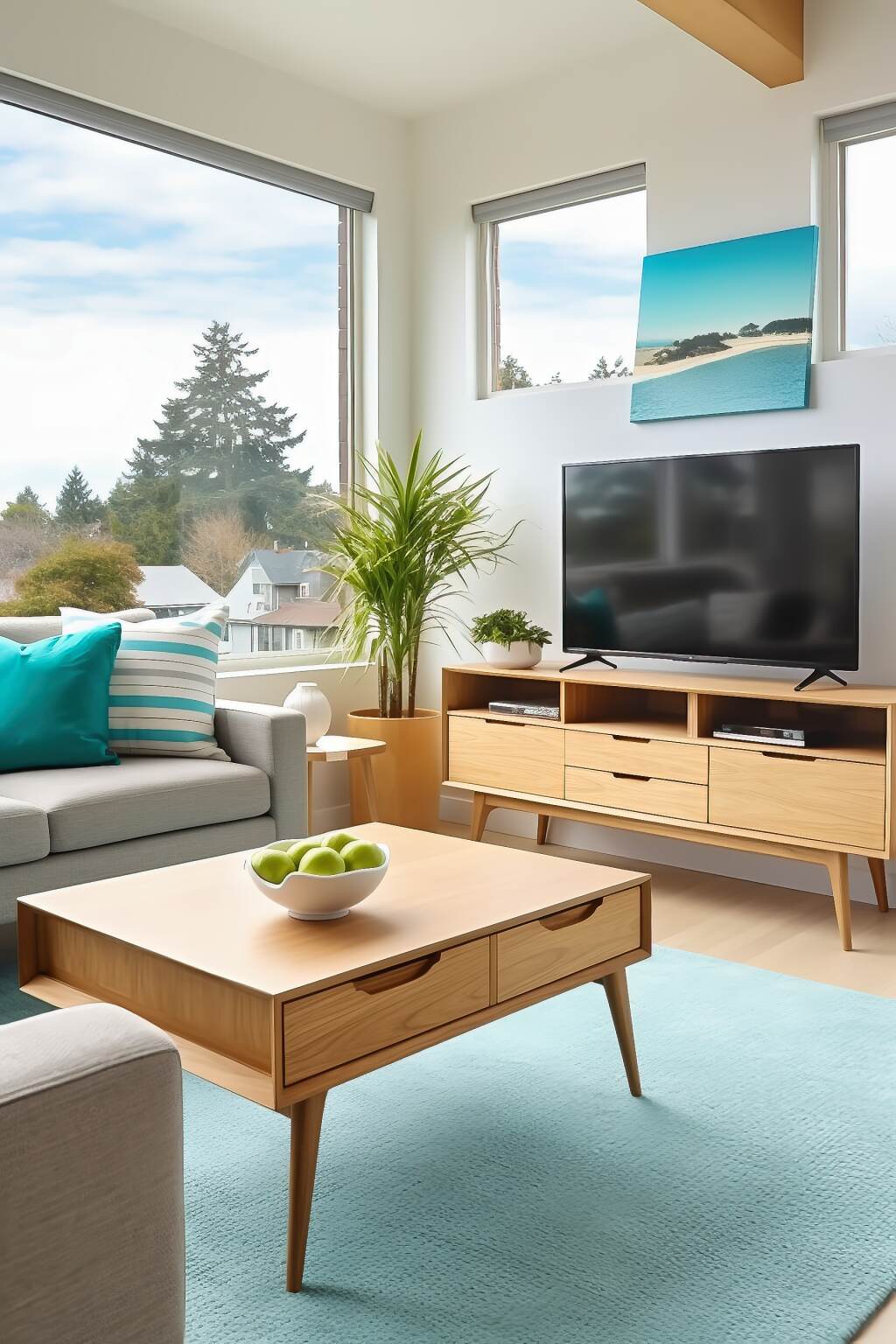 Modern Living Room Features A Stunning Minimalist