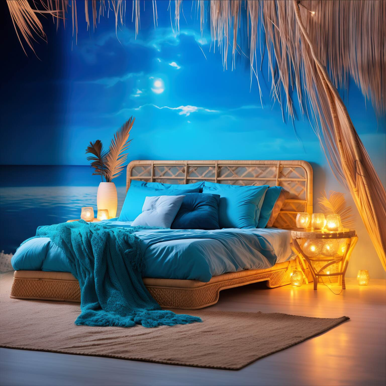 Azure Boho Bedroom