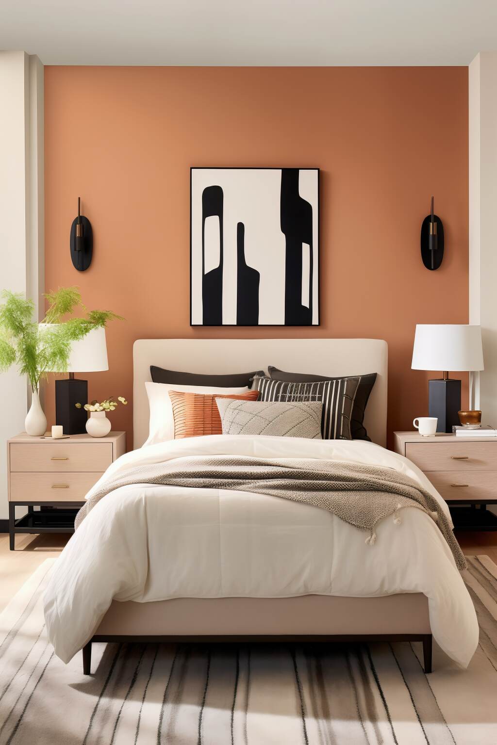 Elegant Terracotta Bedroom