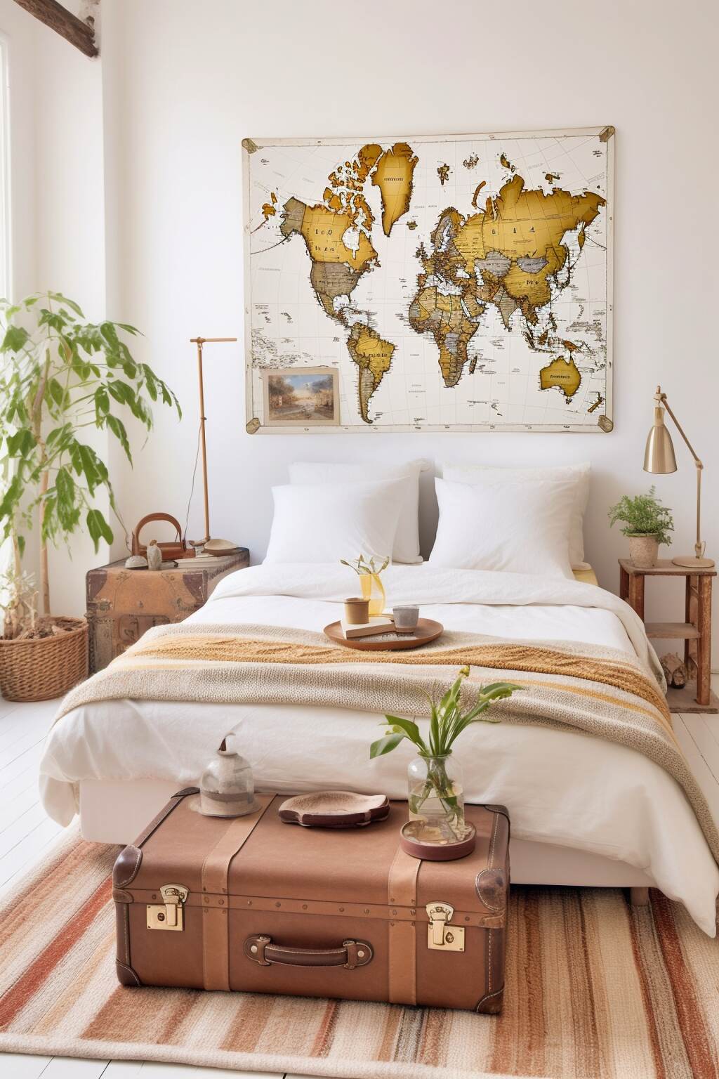 Globe Trotters Modern Boho Bedroom