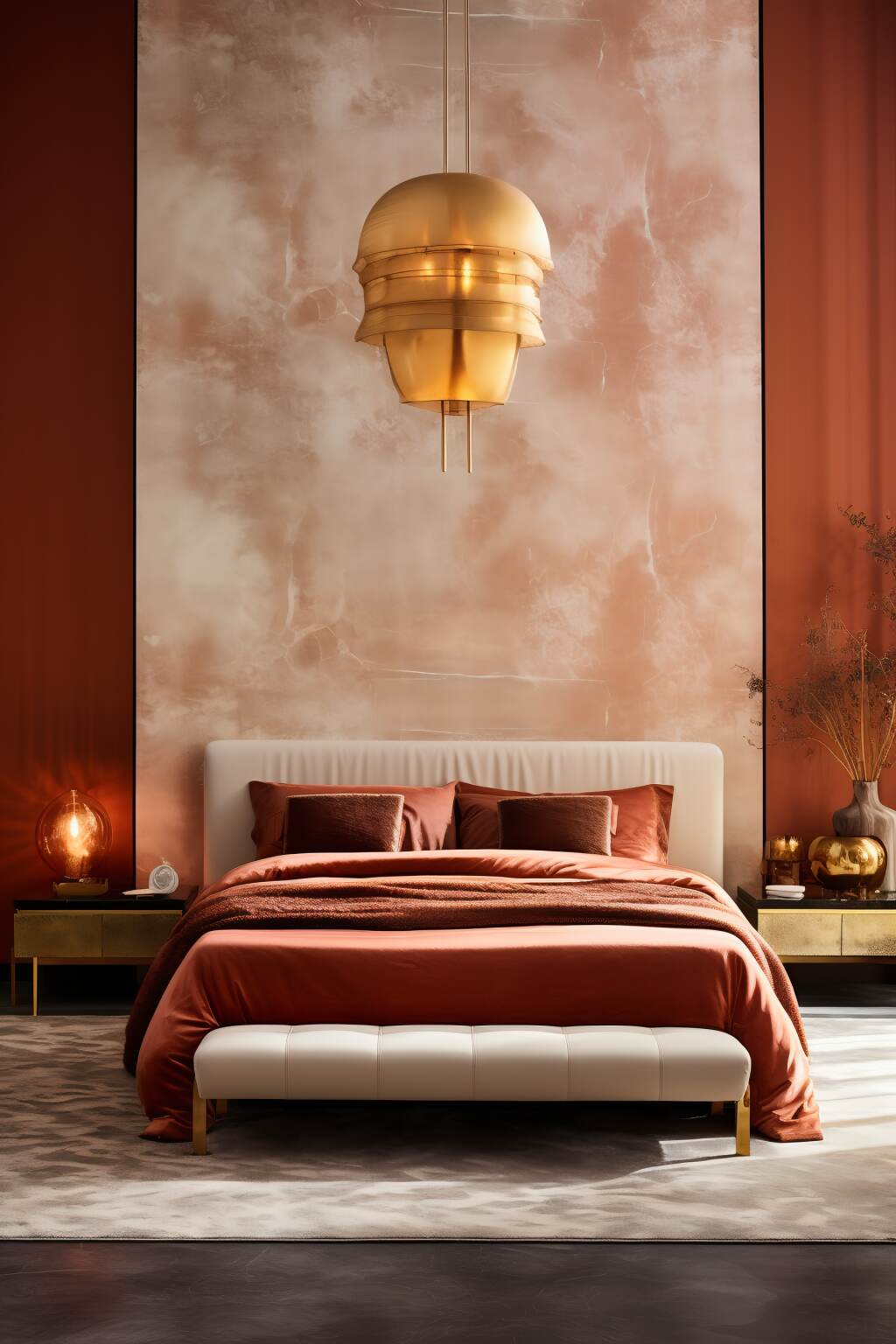 Luxe Terracotta Bedroom