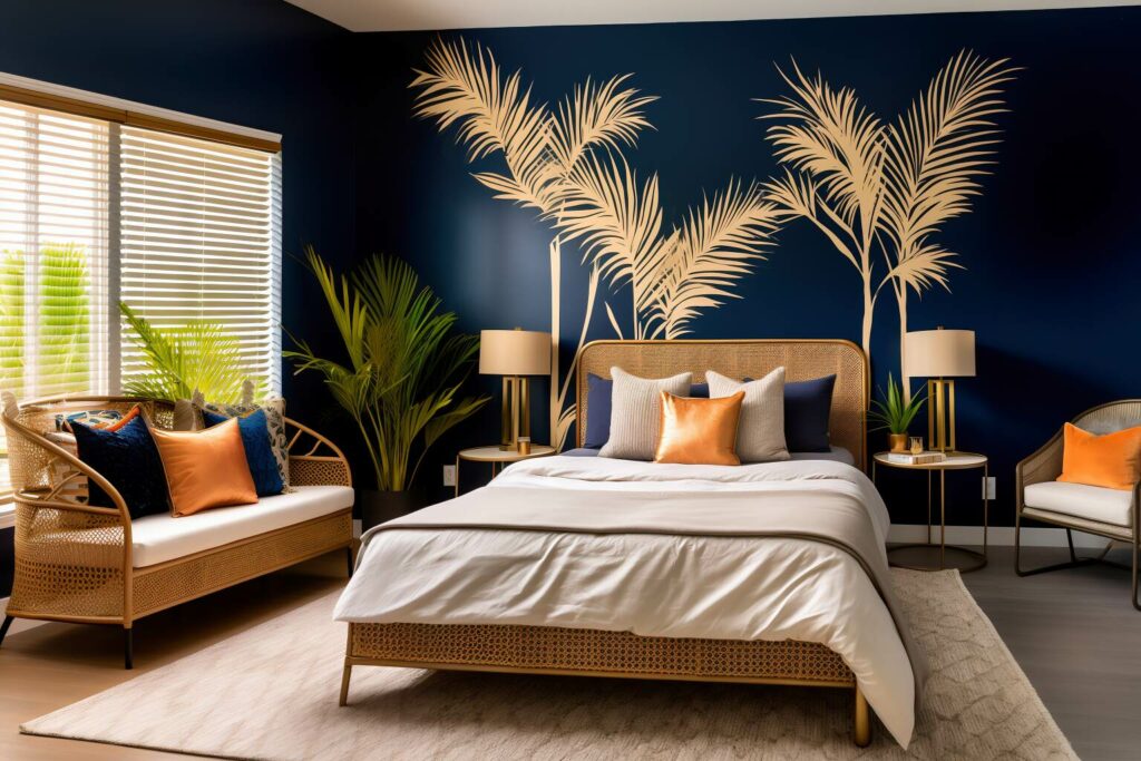 Midnight Blue Modern Bedroom Designs Featured