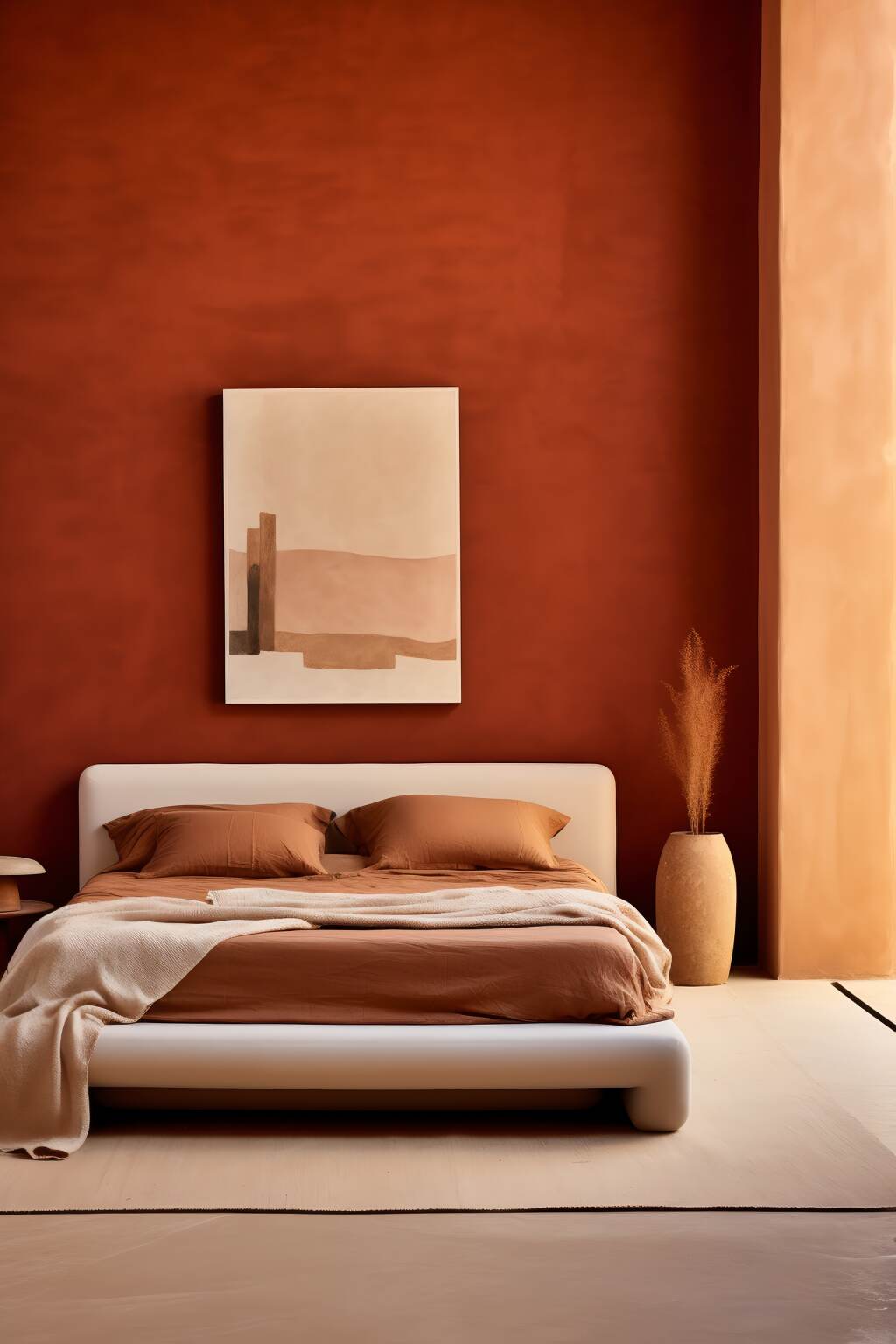 Minimal Terracotta Bedroom