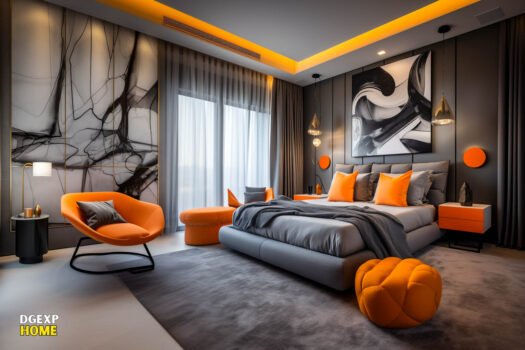 Belebende Ideen für ein modernes Hauptschlafzimmer: Eine Symphonie aus Eleganz und Stil