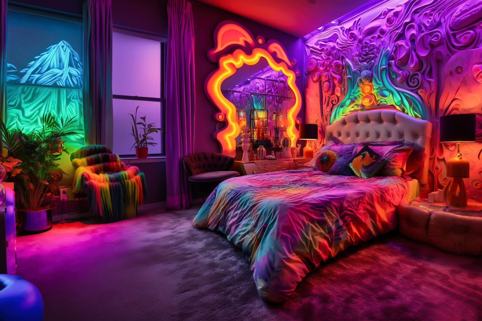 15 Neon Bedroom Design Ideas: Unleashing Creativity With Bold Lighting