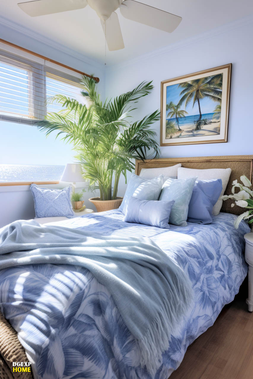 Blue Coastal Small Bedroom
