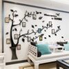 3D DIY Tree Wall Sticker with Photo Frames, Black