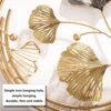 3D Ginkgo Leaf Metal Wall Art - Gold, 110x67 cm