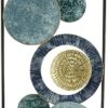 3D Metal Wall Art Circles - Blue (89x31 cm)
