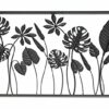 3D Metal Wall Art – Leaves, 90x45 cm, Decorative