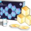 3D RGBIC Hexagon Wall Light, 129 LEDs, Wi-Fi, 10 Panels