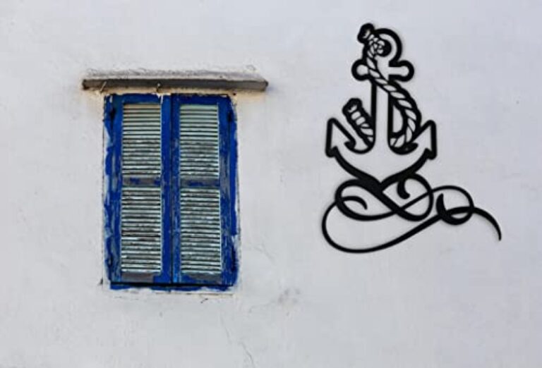 3D Steel Anchor Wall Sculpture (60x45 cm)