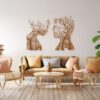 3D Baum des Lebens Wandkunst, Schwarz Gold