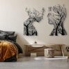 3D Baum des Lebens Wandkunst, Schwarz Gold