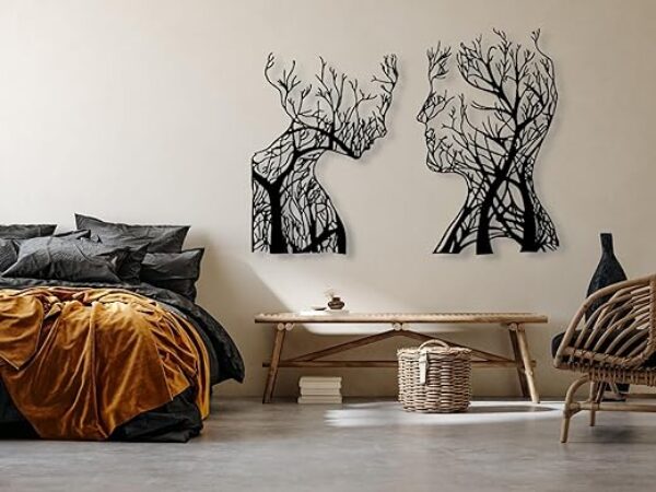 3D Baum des Lebens Wandkunst, Schwarz Gold