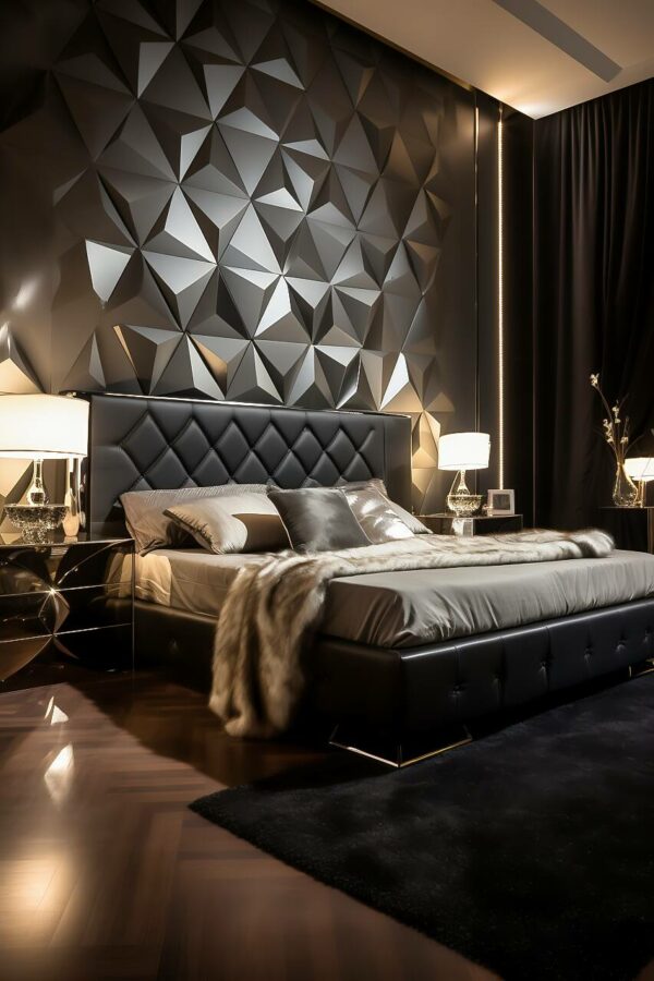 Luxurious Black Modern Bedrooms: A Noir Approach To Ultimate Comfort