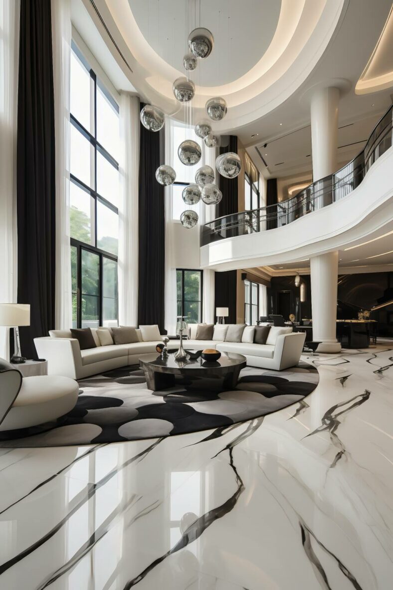 15 Luxury Living Room Designs With Marble Floors
