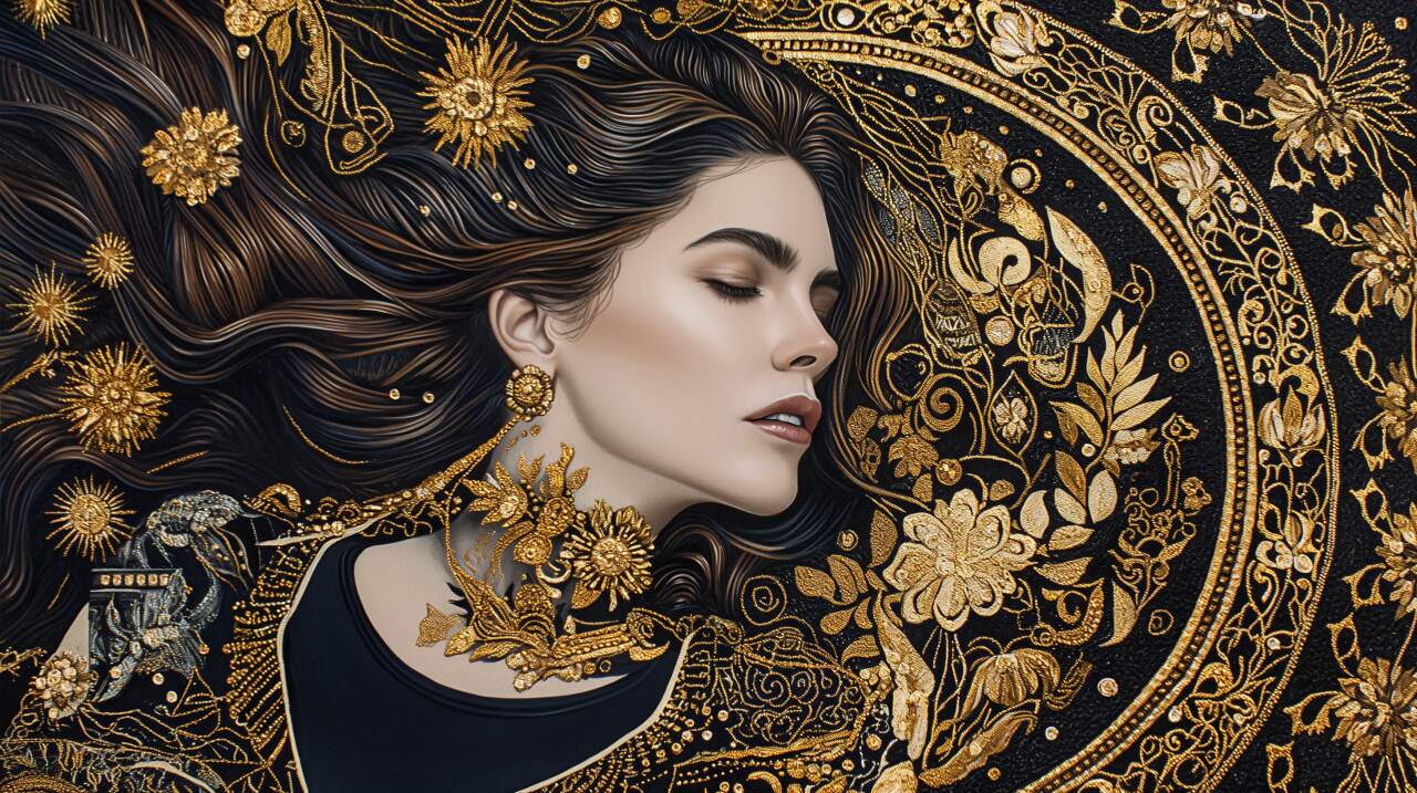 Gustav Klimt inspirierte Kunstwerke
