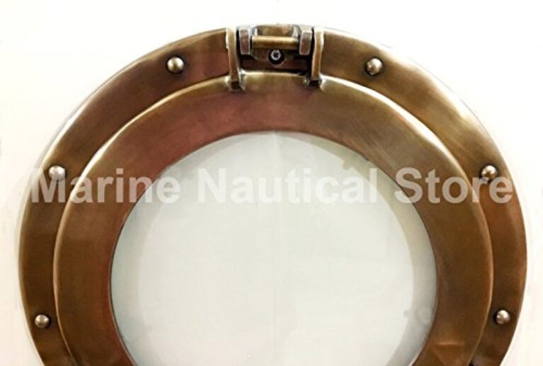 Antique Bronze Porthole Wall Decor (15")