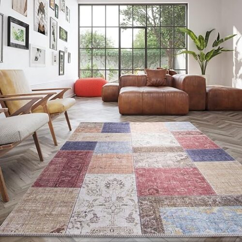 Balta Vintage Multicoloured Patchwork Rug