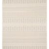 Beige Striped Outdoor Rug - 120x170 cm, Flatweave