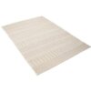 Beige Striped Outdoor Rug - 120x170 cm, Flatweave